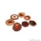 Red Agate Coasters, Drinkware Coasters, Agate Slice Home Décor, Agate Canvas, GemMartUSA (RDCO-58020)